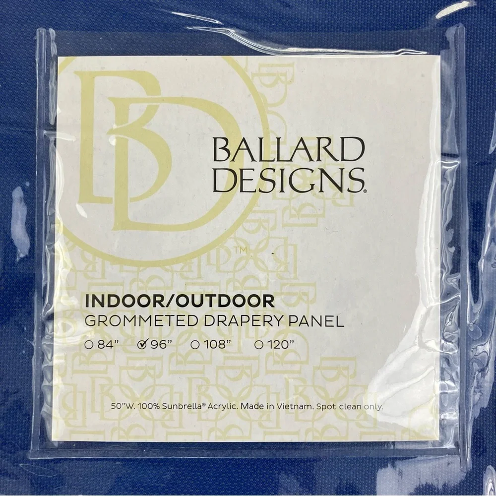 Ballard Designs Sunbrella Grommeted Drapery Panels